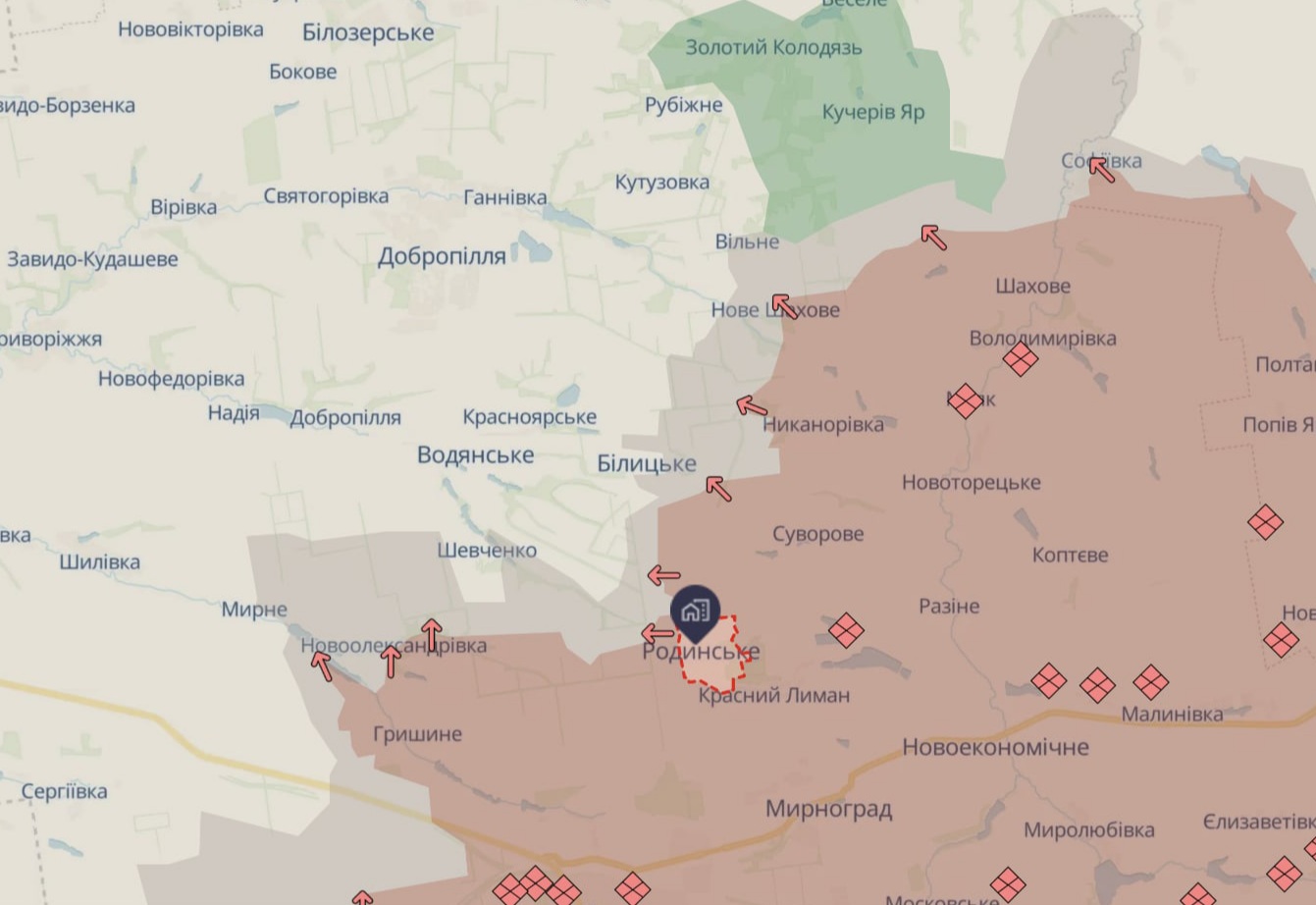 Росіяни повністю захопили місто Родинське на Донеччині — DeepState