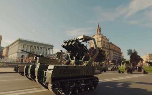 У Києві відбувся перший у світі парад бойових роботів та дронів на День Незалежності
