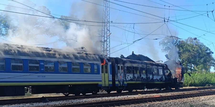 Росіяни вдарили «Шахедом» по потягу Харків — Ізюм: шестеро постраждалих