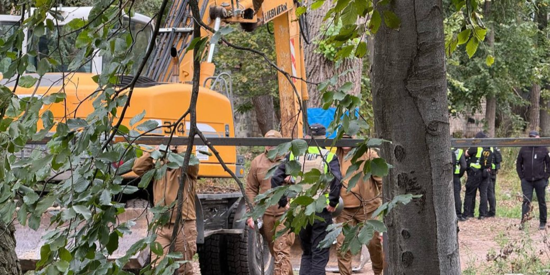 У Києві відновили вирубку дерев на Теремках: поліція оточила ділянку, виникли суперечки