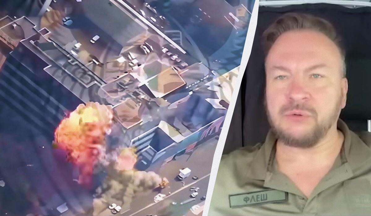 Дрон РФ влучив біля Палацу «Україна» на Печерську: пожежа в офісній будівлі