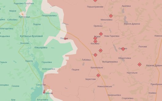 DeepState: Росія просунулась на Харківщині та Донеччині, за добу 64 бої на фронті