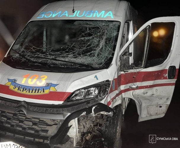 Росія вдарила по швидкій на Сумщині під час "великоднього перемир'я" — поранено 3 медики