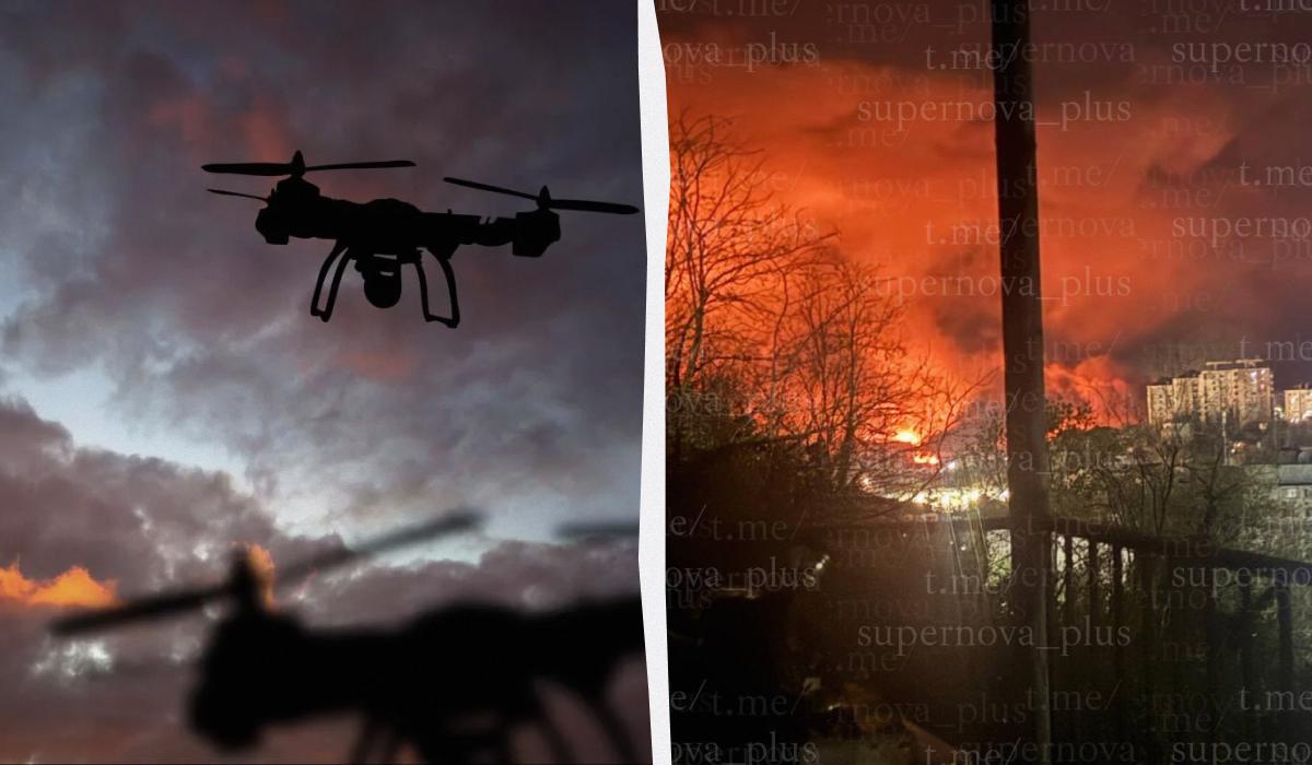 Удари дронів по нафтовій інфраструктурі Росії: горить НПЗ у Туапсе та нафтобаза в Криму