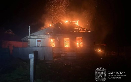 Дрон РФ вдарив по житловому будинку в Богодухові: двоє поранених