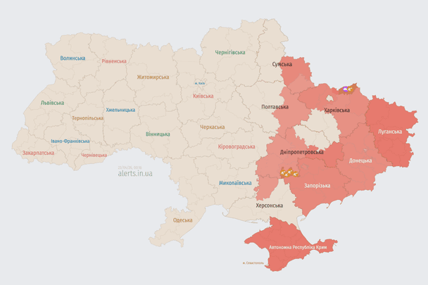 Масована атака дронів по Україні: БпЛА фіксують над Сумщиною, Запоріжжям, Дніпром та Києвом