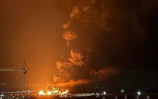 Удари БПЛА по Криму: горить нафтобаза у Феодосії, атаковані аеродроми у Севастополі