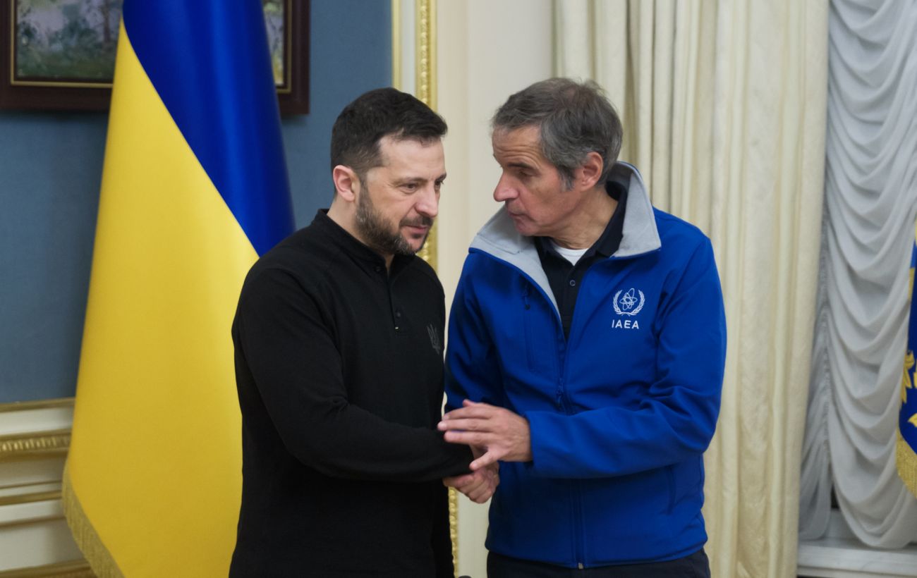 Зеленський та Гроссі відкрили виставку в музеї «Чорнобиль» та обговорили деокупацію ЗАЕС