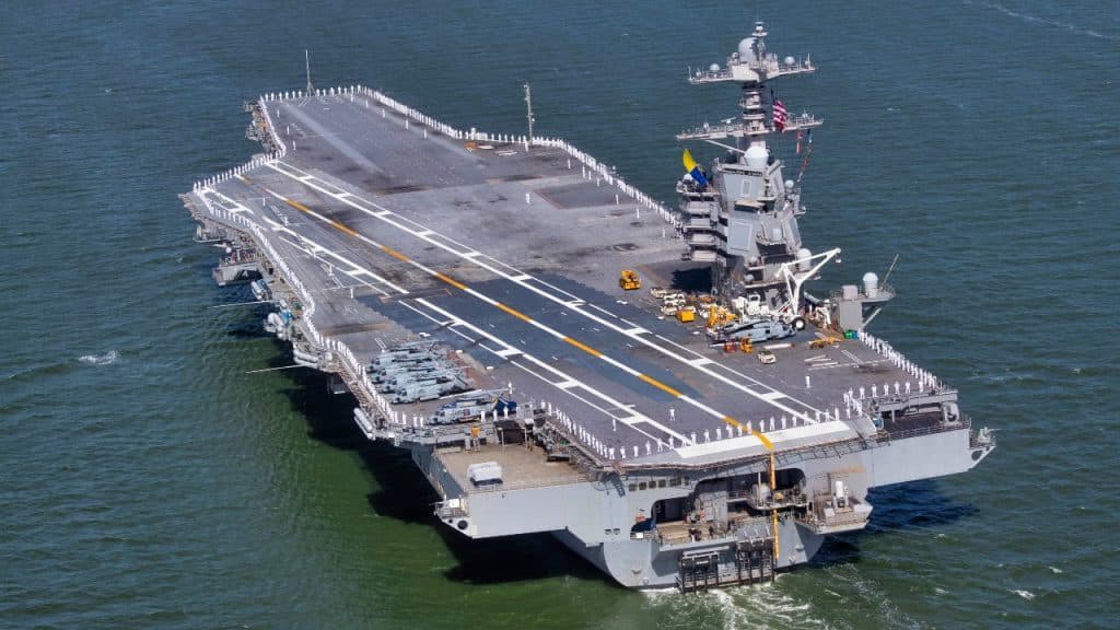 Авіаносець USS Gerald R. Ford залишає Близький Схід після рекордних 10 місяців служби