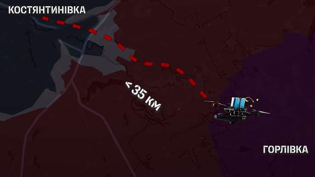 Дрони 28-ї бригади ЗСУ взяли Горлівку під вогневий контроль