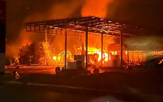 Дрон РФ влучив у АЗС у Харкові: постраждала жінка