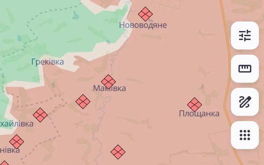 DeepState: РФ просунулась у Харківській, Луганській та Запорізькій областях