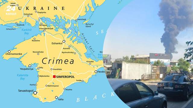 Пожежа в окупованому Маріуполі після ударів ЗСУ: горить склад паливно-мастильних матеріалів